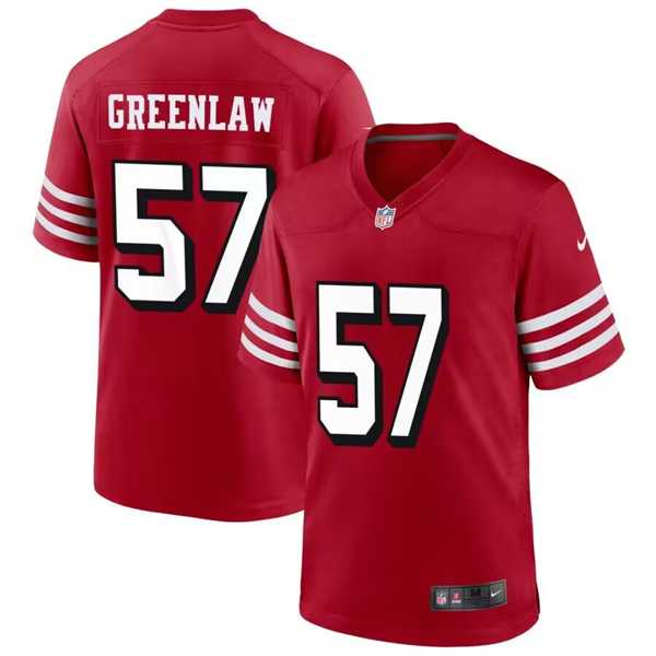 Men & Women & Youth San Francisco 49ers #57 Dre Greenlaw New Red Game Jersey